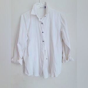 TALBOTS VINTAGE BUTTON UP SHIRT SIZE S WHITE